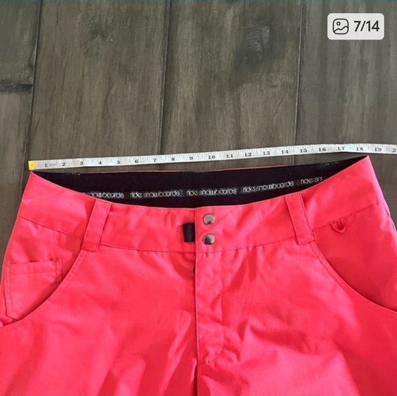 Ride Snowboards Coral Pink Ski and Snowboard Pants - Size Large - Picture 7 of 14